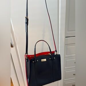 Kate Spade Black and Red Crossbody Bag
